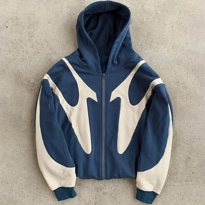 Retro Printed Warm Clothed Zipper Hoodies LIMITED TIME ONLY