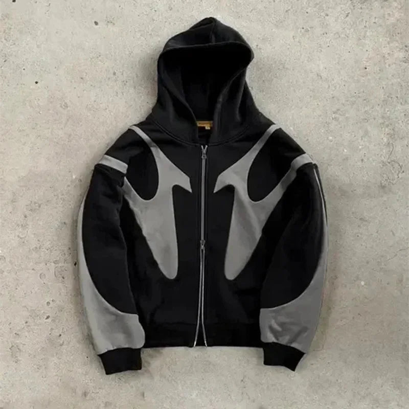 Retro Printed Warm Clothed Zipper Hoodies LIMITED TIME ONLY