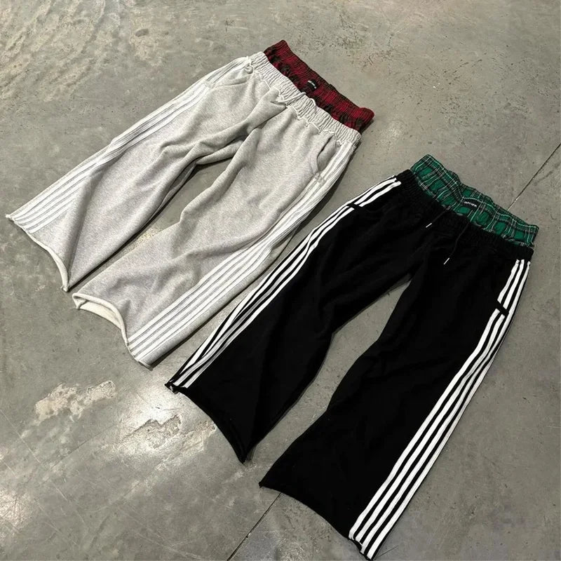 Y2K Four-Striped Double Pants